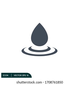 water drop icon logo template vector eps 10