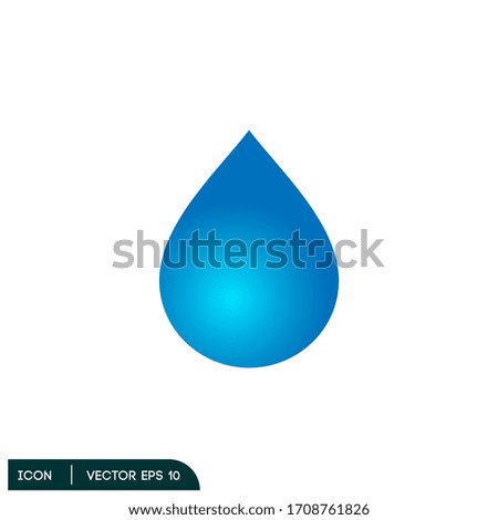 water drop icon logo template vector eps 10