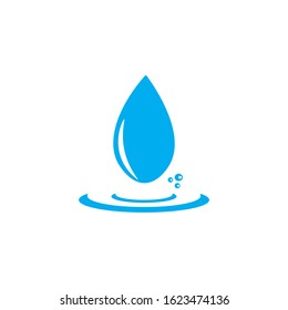 water drop icon logo vector