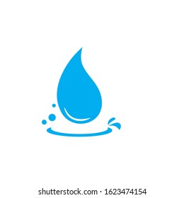 water drop icon logo vector