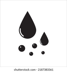 water drop icon logo vector design