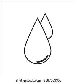 water drop icon logo vector design