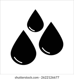 water drop icon, many water drops, three water drops