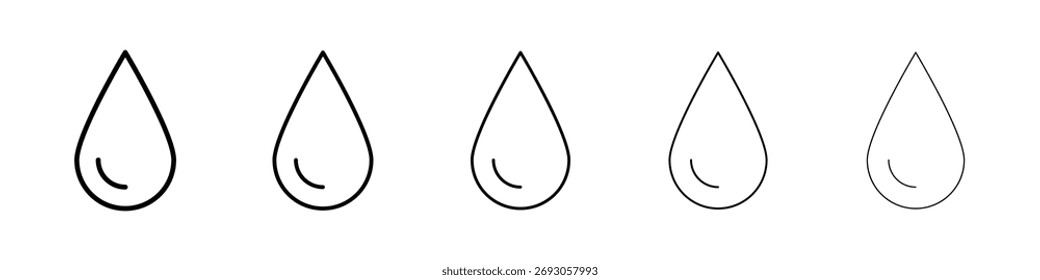 Water drop icon for mobile concept and web design.