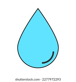 water drop icon on white background