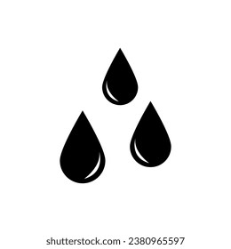 Icono de salto de agua, lluvia cae ilustración de icono simple vectorial en fondo blanco..eps