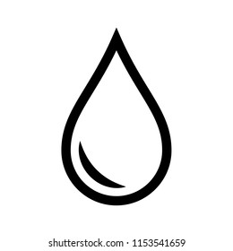 Water drop icon, Raindrop, Liquid drop, vector illustration