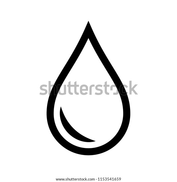 Water Drop Icon Raindrop Liquid Drop Stock Vector Royalty Free