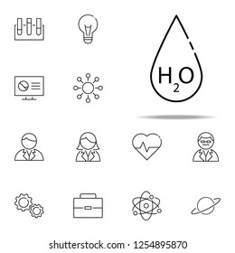 water drop icon. Scientifics study icons universal set for web and mobile