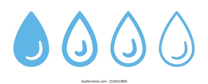 Icono de caída de agua en un diseño diferente.