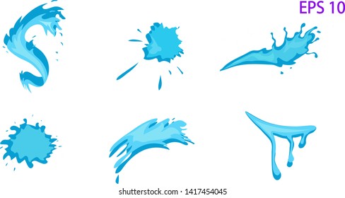 Water drop icon set. High resolution