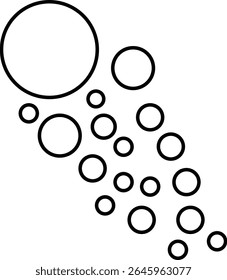 Water drop icon set. Rain sign. Clean wash suds concept. water bubbles repeating elements

