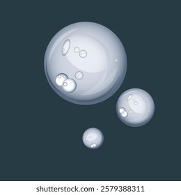 Water Drop Icon Set. Raindrop Vector Illustration on White Isolated Background. Flat and Gradient Style.