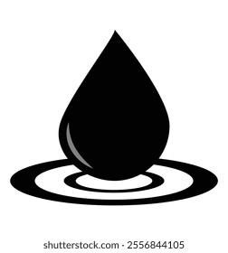 Water drop icon set. water icon symbol silhouette. Various shapes of water drops, water and rain simple icon. vector illustration eps 10.