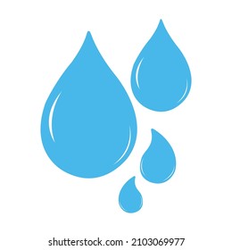 Water drop icon set vector illustration