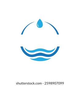Water Drop Icon Set Vector Design on White Background