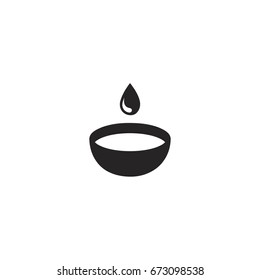 water drop icon. sign design