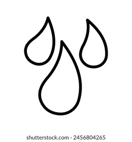 Water Drop icon. sign for mobile concept and web design color editable