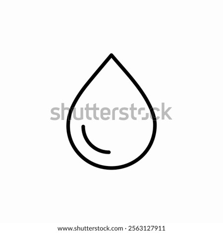 water drop icon sign vector