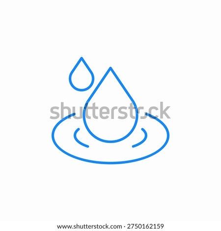 water drop icon sign vector