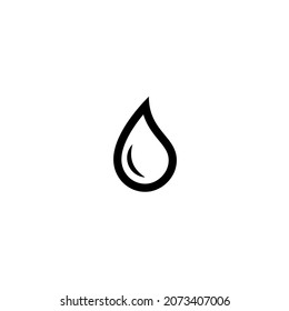 Water drop icon. simple design editable. Design template vector
