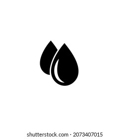Water drop icon. simple design editable. Design template vector
