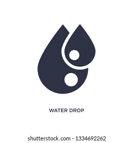 water drop icon. Simple element illustration from nature concept. water drop editable symbol design on white background. Can be use for web and mobile.