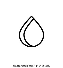 water  drop icon. Simple thin line, outline illustration of water icons for UI and UX, website or mobile application