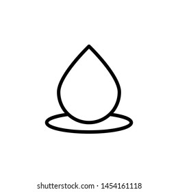 water drop icon. Simple thin line, outline illustration of water icons for UI and UX, website or mobile application
