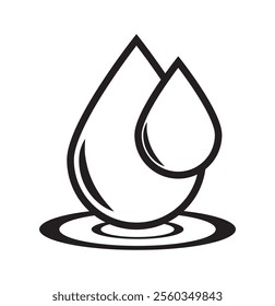 
Water Drop Icon: A simple yet powerful icon depicting a water drop, symbolizing purity, freshness, and hydration. Ideal for websites, apps, and branding related to water, nature, and health. eps 10.
