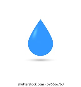 Water drop icon, symbol design template, vector illustration