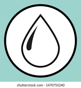 Water Drop Icon symbol vector 