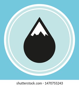 Water Drop Icon symbol vector 