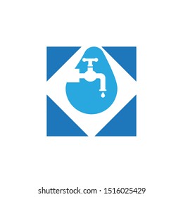 Water drop icon and symbol vector illustration
