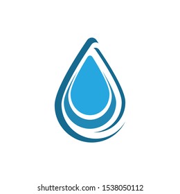 Water drop icon and symbol vector template