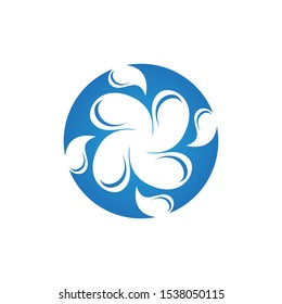 Water drop icon and symbol vector template