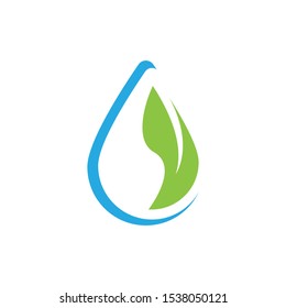 Water drop icon and symbol vector template