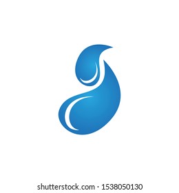 Water drop icon and symbol vector template