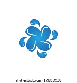 Water drop icon and symbol vector template