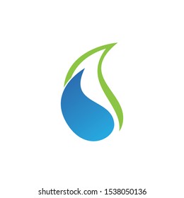 Water drop icon and symbol vector template