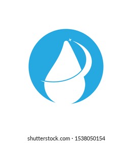 Water drop icon and symbol vector template