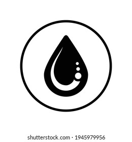 símbolo de icono de caída de agua