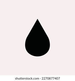 Water drop icon, symbol, vector