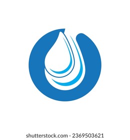 Water drop icon and symbol vector template