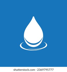 Water drop icon and symbol vector template