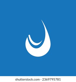 Water drop icon and symbol vector template
