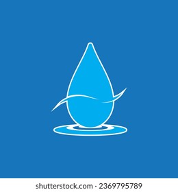 Water drop icon and symbol vector template
