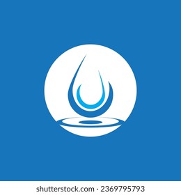 Water drop icon and symbol vector template