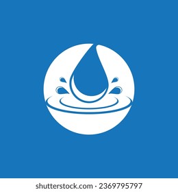 Water drop icon and symbol vector template
