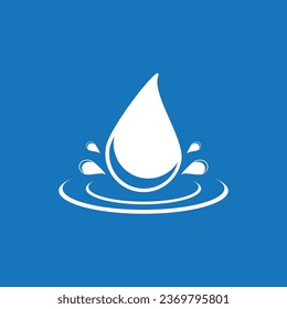 Water drop icon and symbol vector template